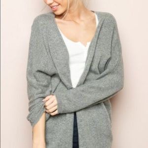 grey brandy melville cardigan